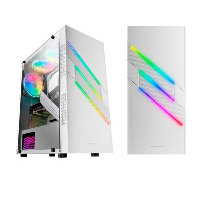 Pack gaming con monitor 27 pulgadas y torre lateral acrílica