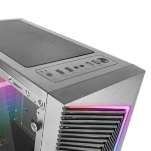 Pack gaming con monitor 27 pulgadas y torre lateral acrílica