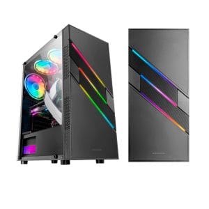 Ordenador gaming Neo-PC con torre blanca y ARGB