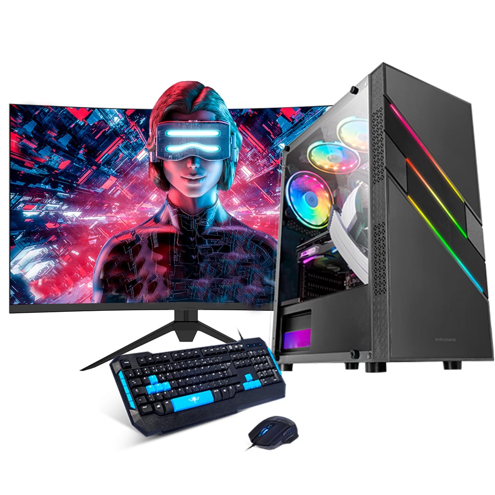 Ordenador gaming Neo-PC con torre blanca y ARGB