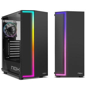Ordenador gaming Neo-PC con torre blanca y ARGB