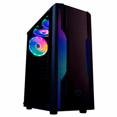 Ordenador gaming Neo-PC con torre blanca y ARGB