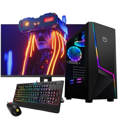 Ordenador gaming Neo-PC con torre blanca y ARGB