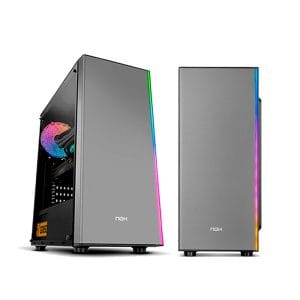 Ordenador gaming Neo-PC con torre blanca y ARGB