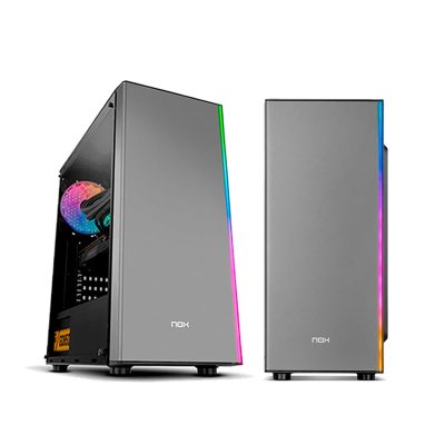 Ordenador gaming Neo-PC con torre blanca y ARGB