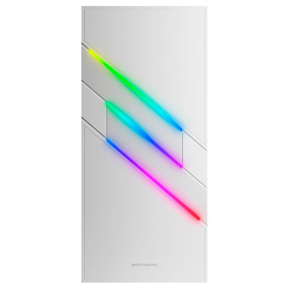 Ordenador gaming Neo-PC con torre blanca y ARGB