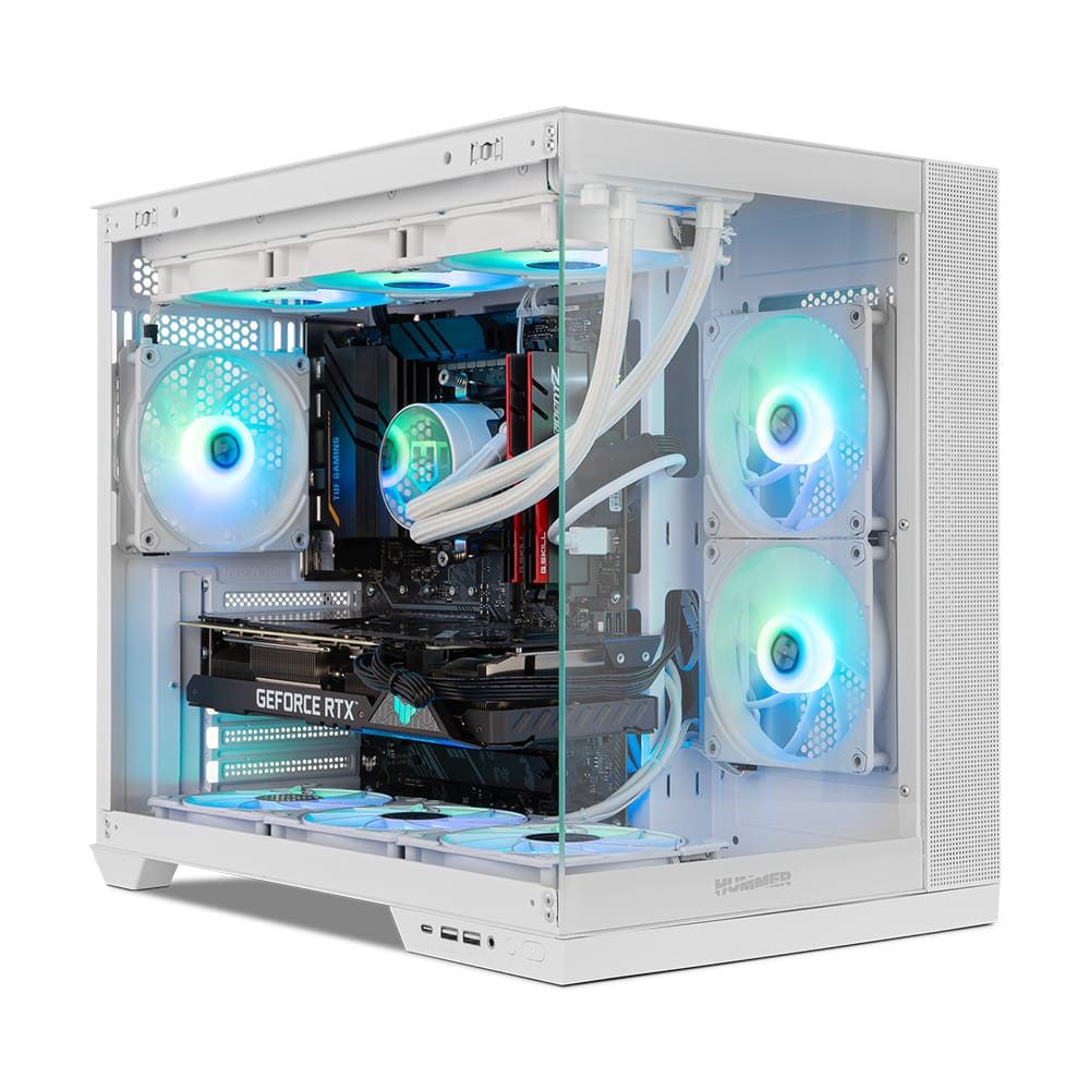 Ordenador gaming Astra Neo blanco montado y probado en Madrid por Neo-PC