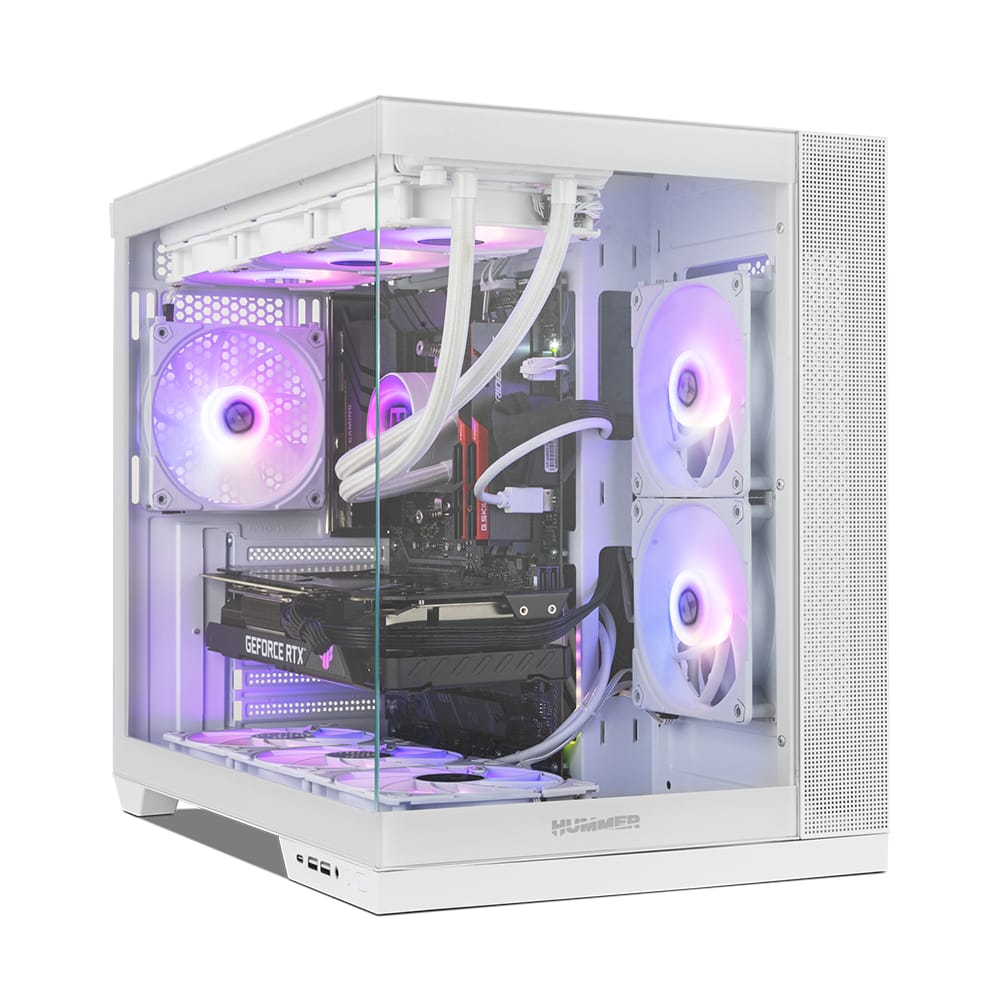 Ordenador gaming Astra Neo blanco montado y probado en Madrid por Neo-PC