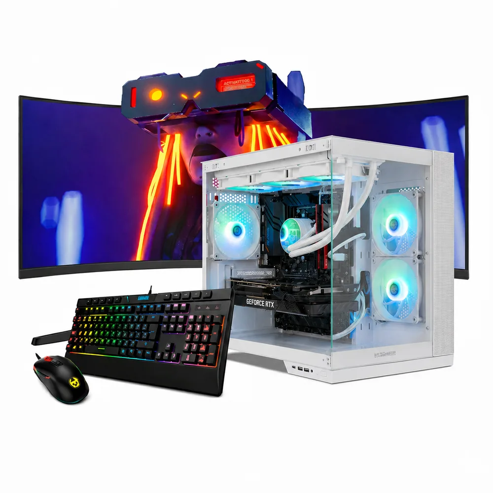 PC Gaming Neo-PC con caja Astraneo blanca, detalle 8