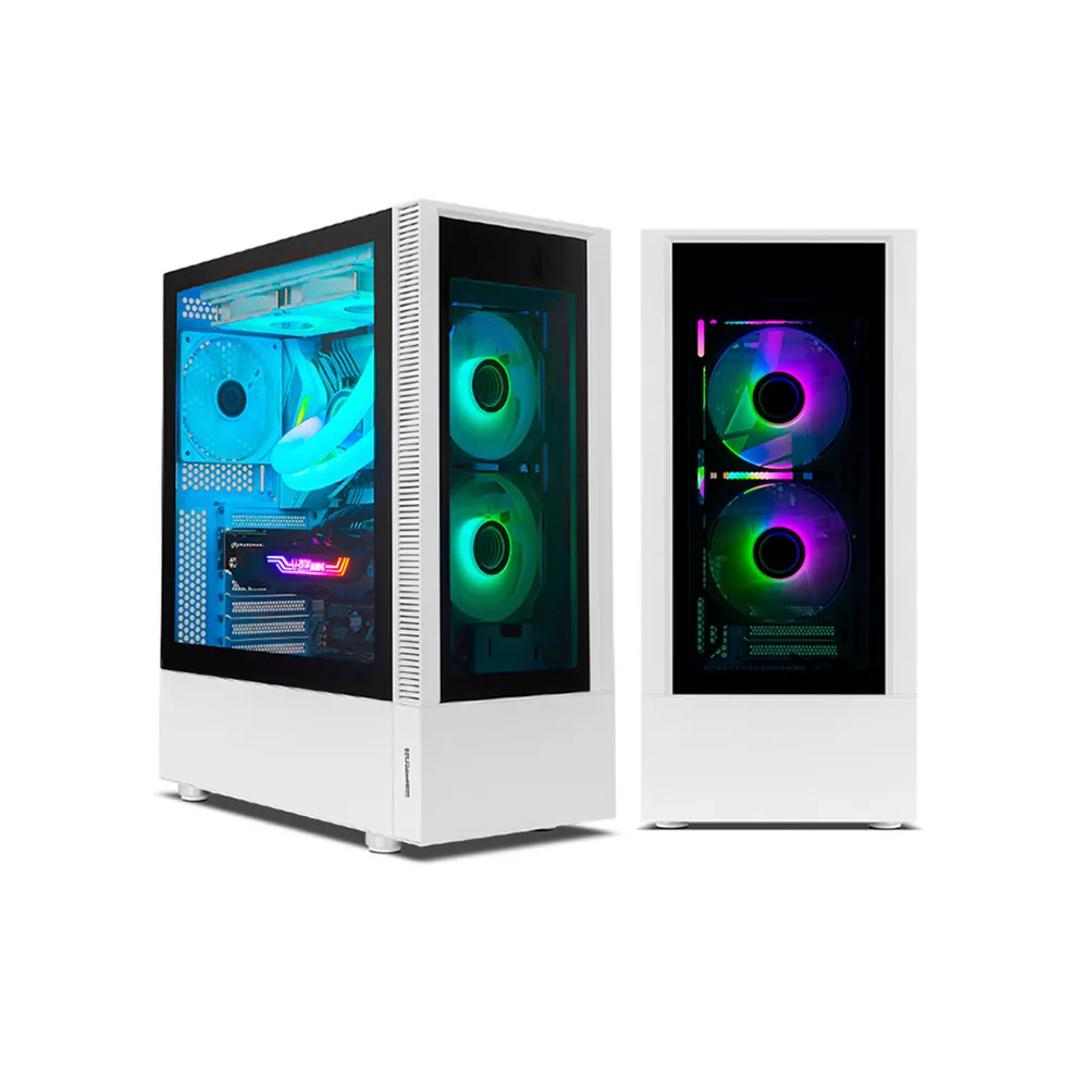 PC Gaming Neo-PC con caja Nemesis blanca, detalle 7