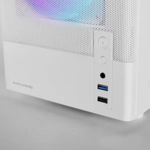 PC Gaming Neo-PC con caja Onyx blanca, detalle 6